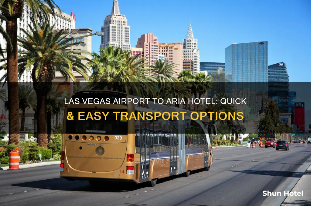 how to get from las vegas airport to aria hotel