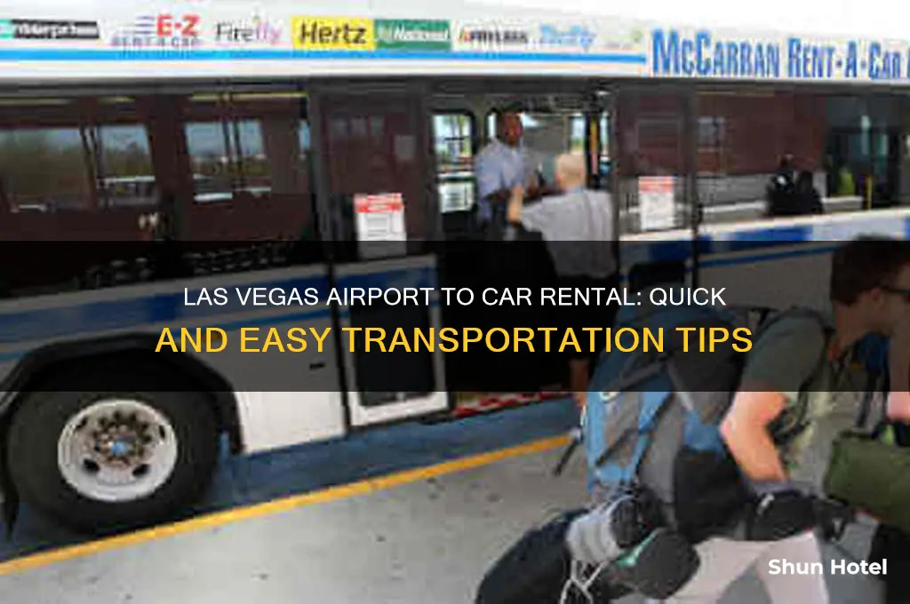 how to get from las vegas airport to car rental