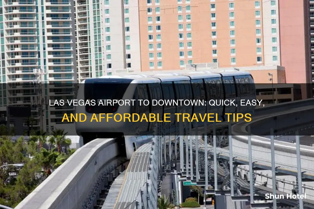 how to get from las vegas airport to downtown
