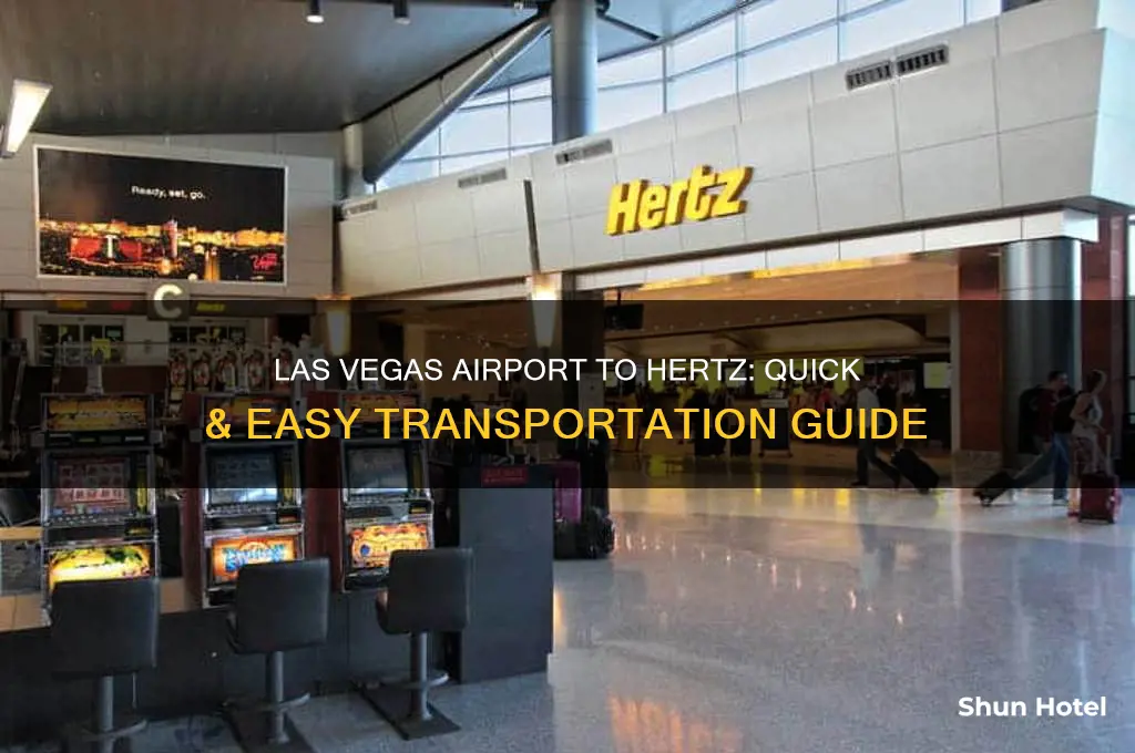 how to get from las vegas airport to hertz