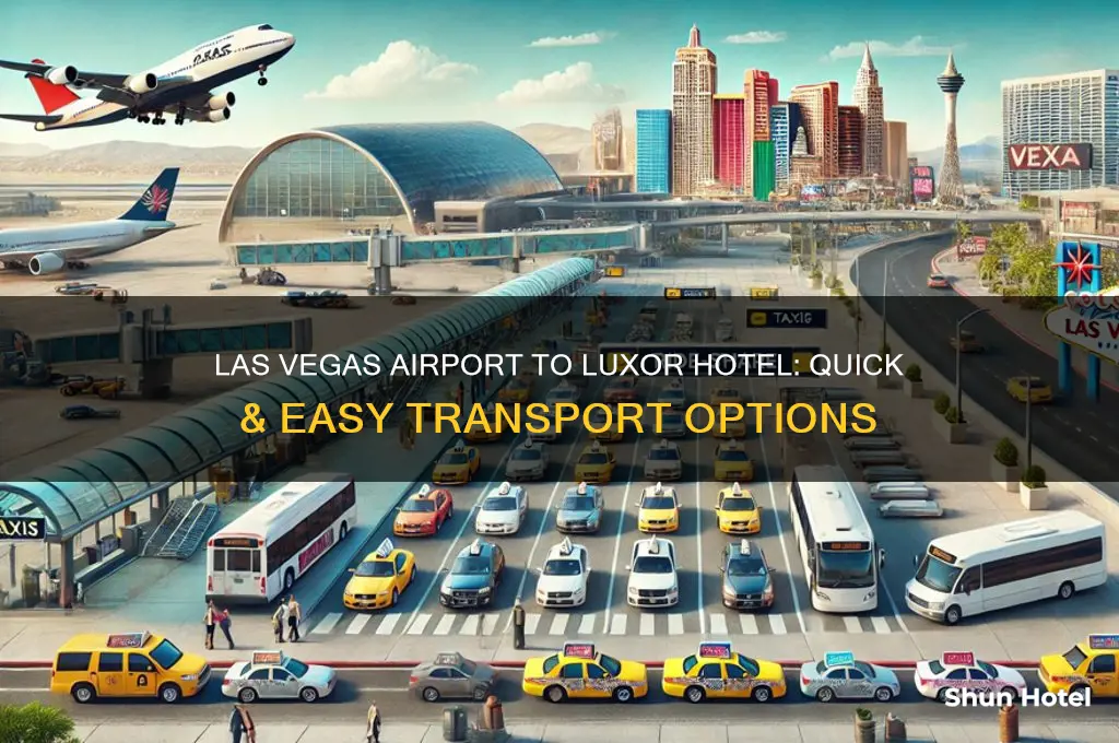 how to get from las vegas airport to luxor hotel