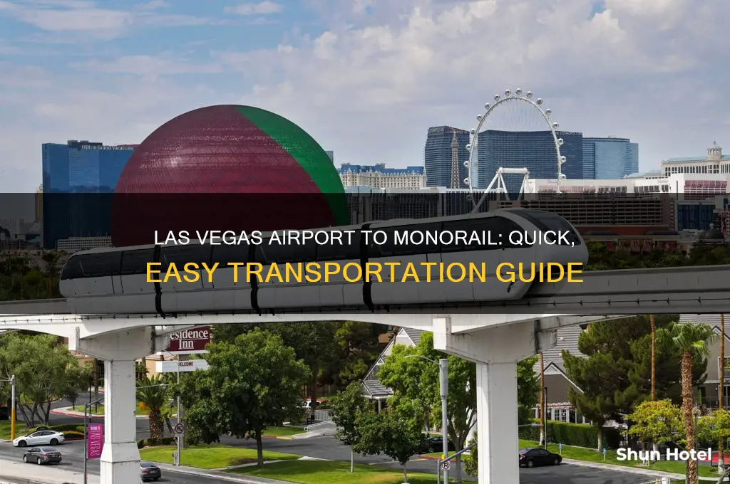 how to get from las vegas airport to monorail