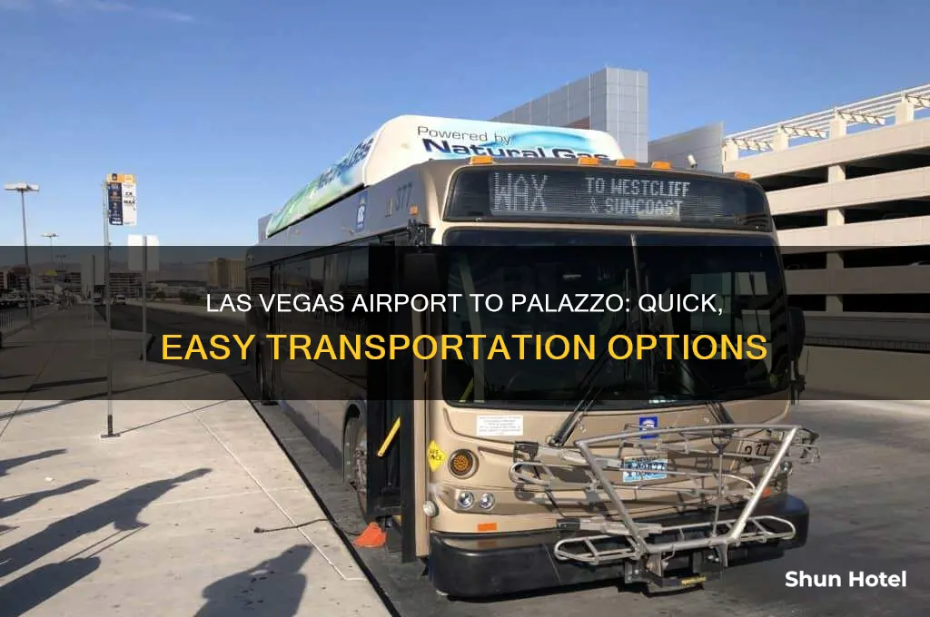 how to get from las vegas airport to palazzo