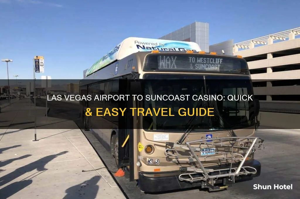 how to get from las vegas airport to suncoast casino