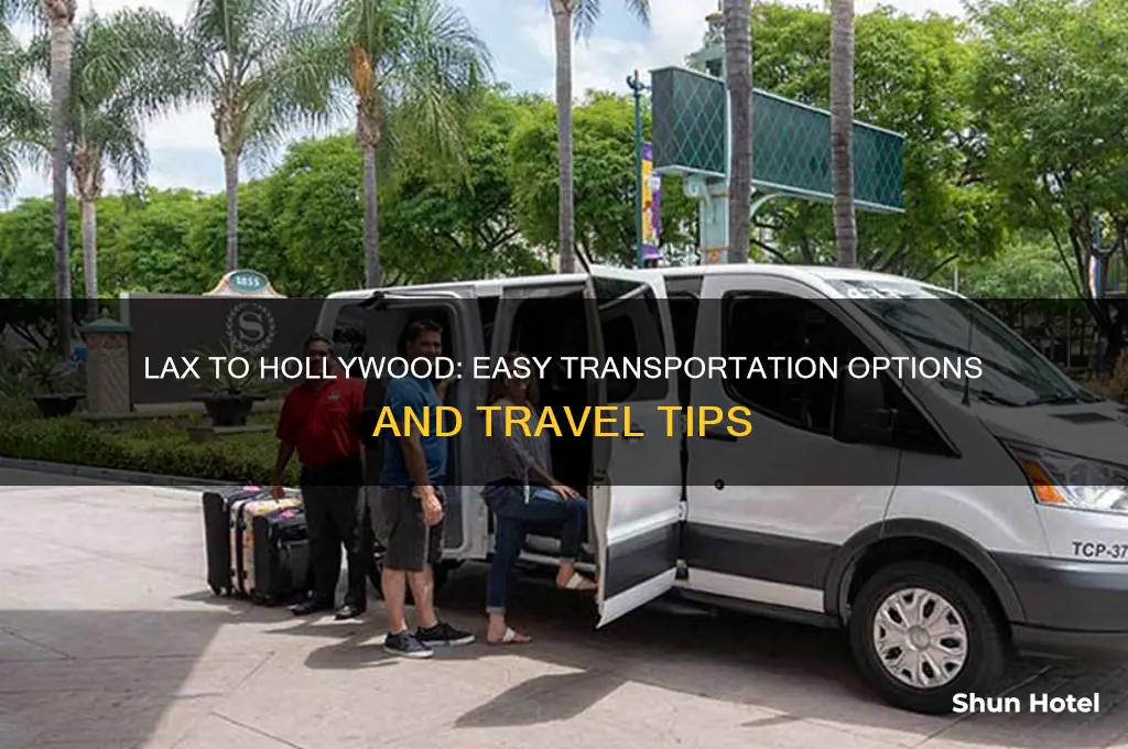 how to get from lax airport to hollywood