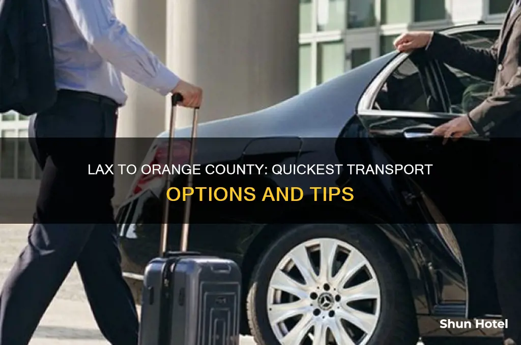 how to get from lax to orange county airport
