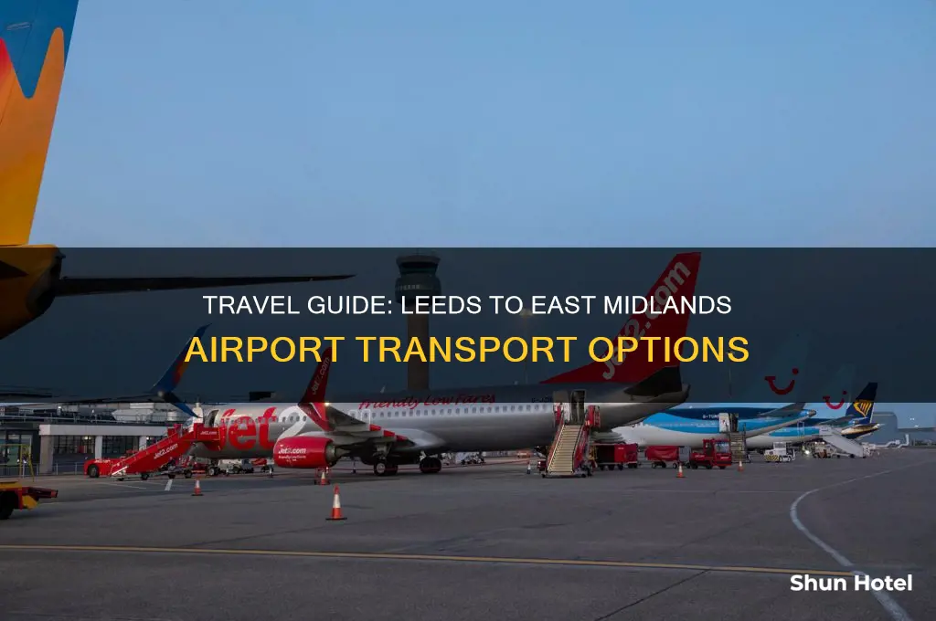 how to get from leeds to east midlands airport