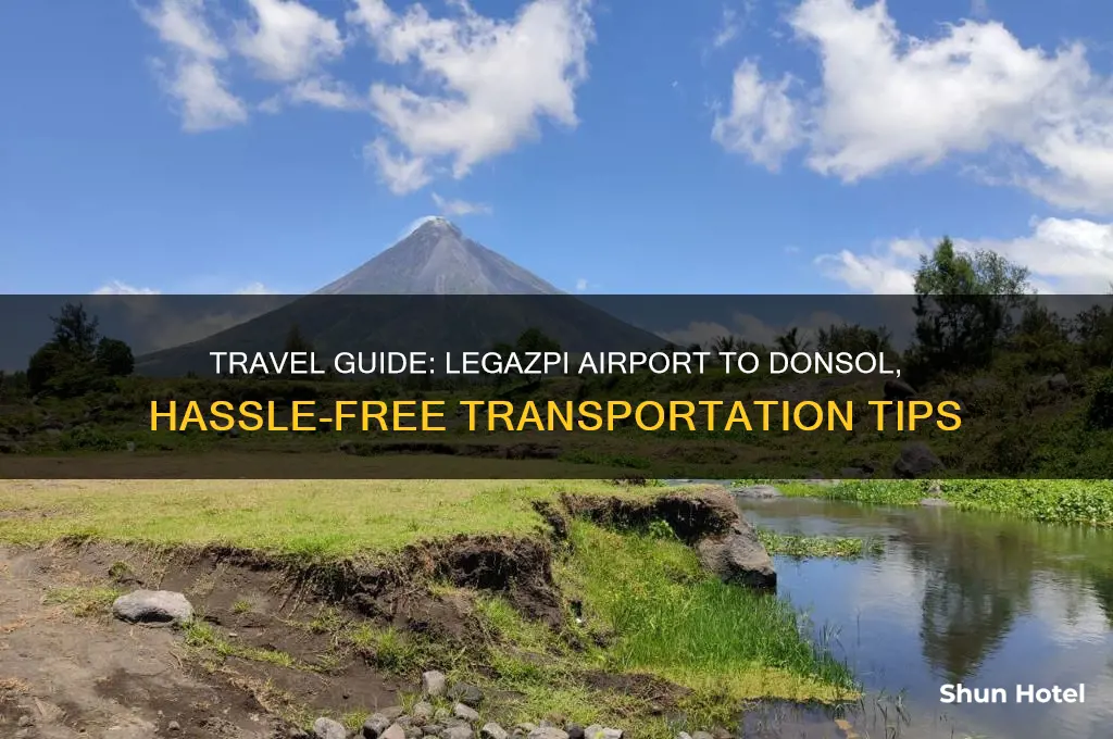 how to get from legazpi airport to donsol