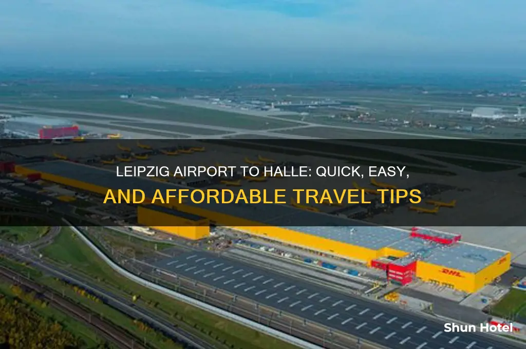 how to get from leipzig airport to halle