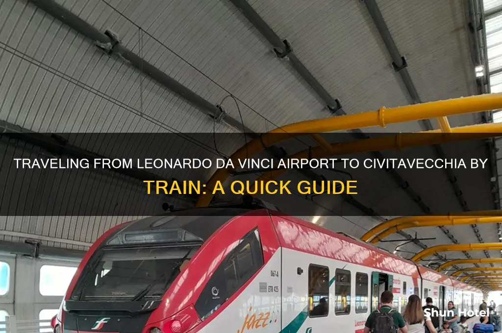 how to get from leonardo divinchi airport to civitavecchia bybtrain