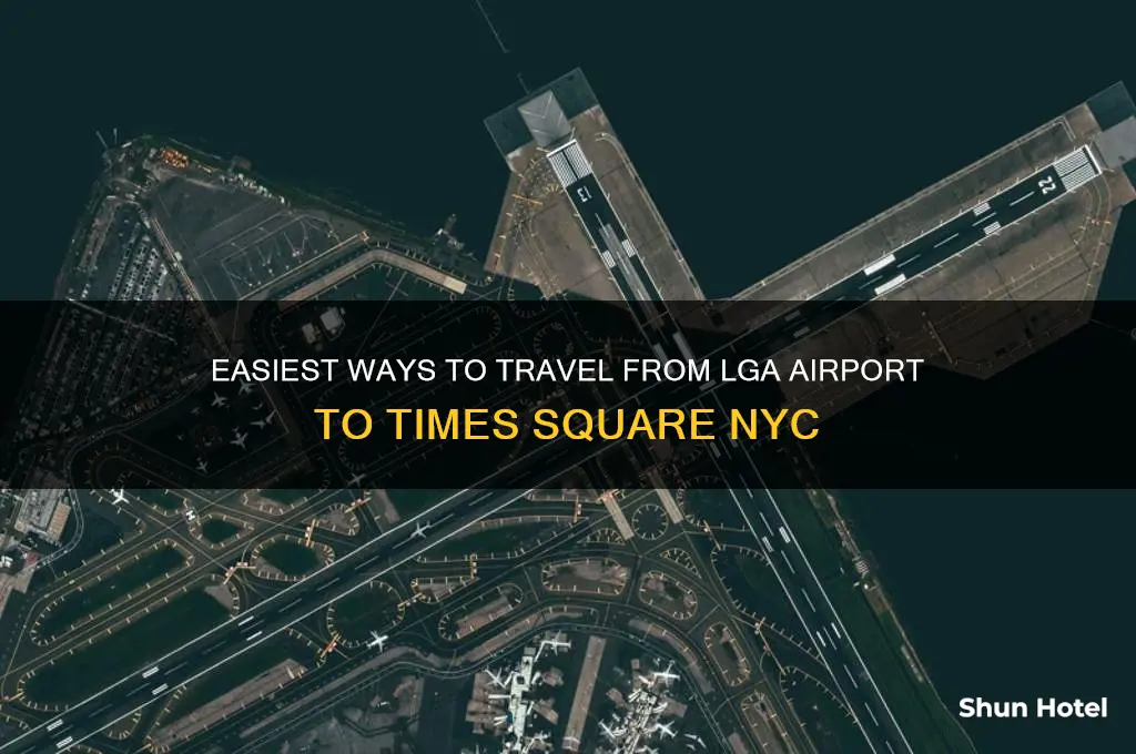 how to get from lga airport to times square