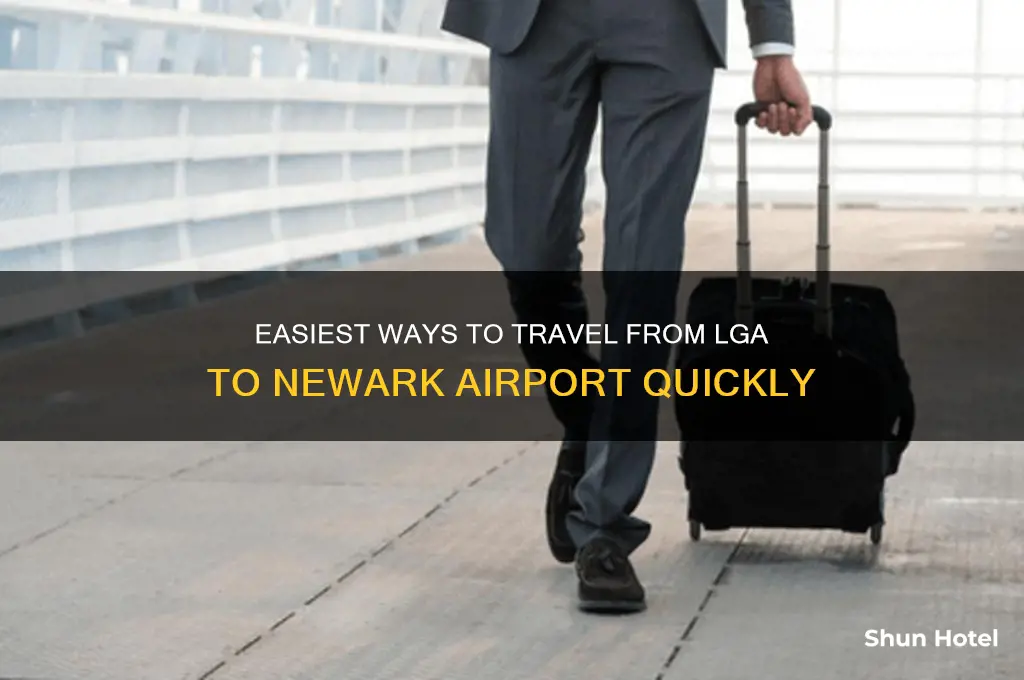 how to get from lga to newark airport