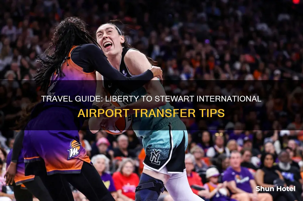 how to get from liberty international airport to stewart international