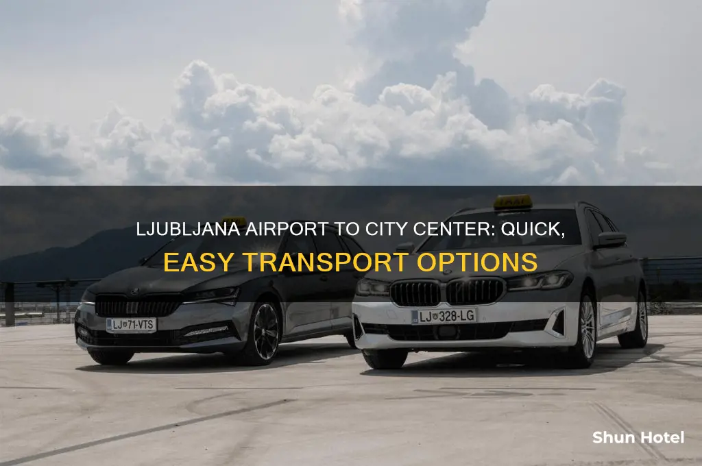 how to get from ljubljana airport to city
