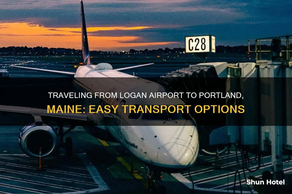 how to get from logan airport to portland maine