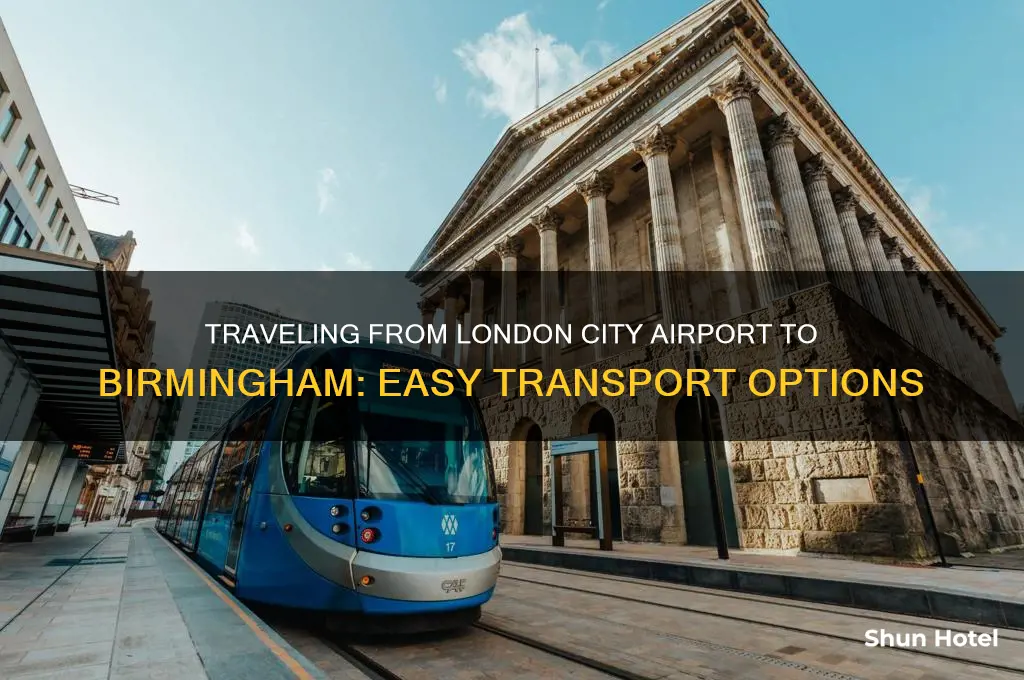 how to get from london city airport to birmingham