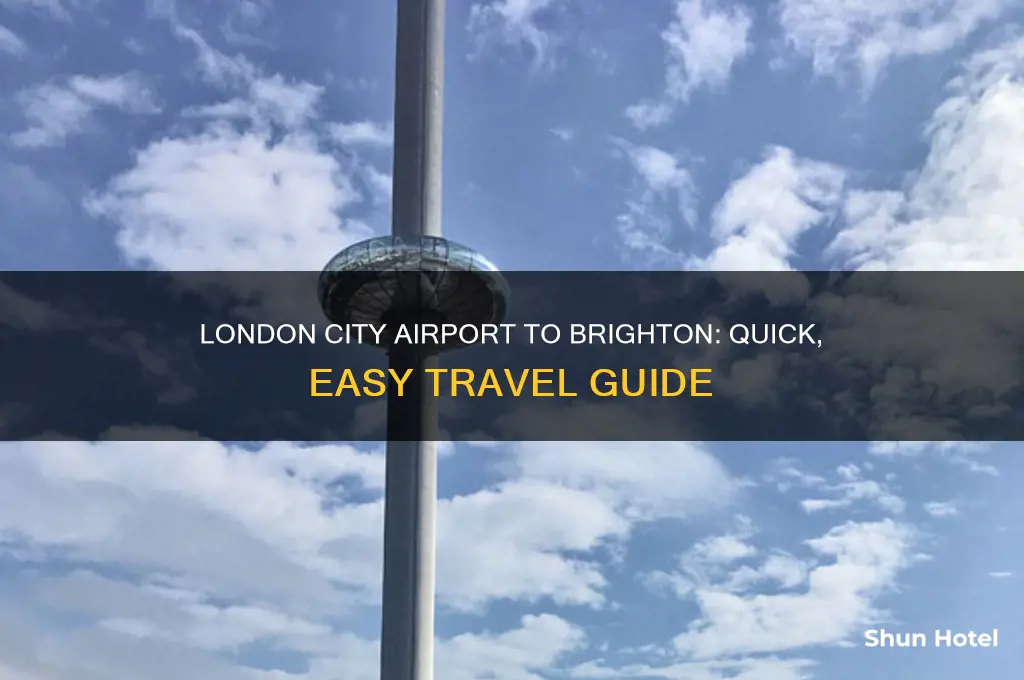 how to get from london city airport to brighton