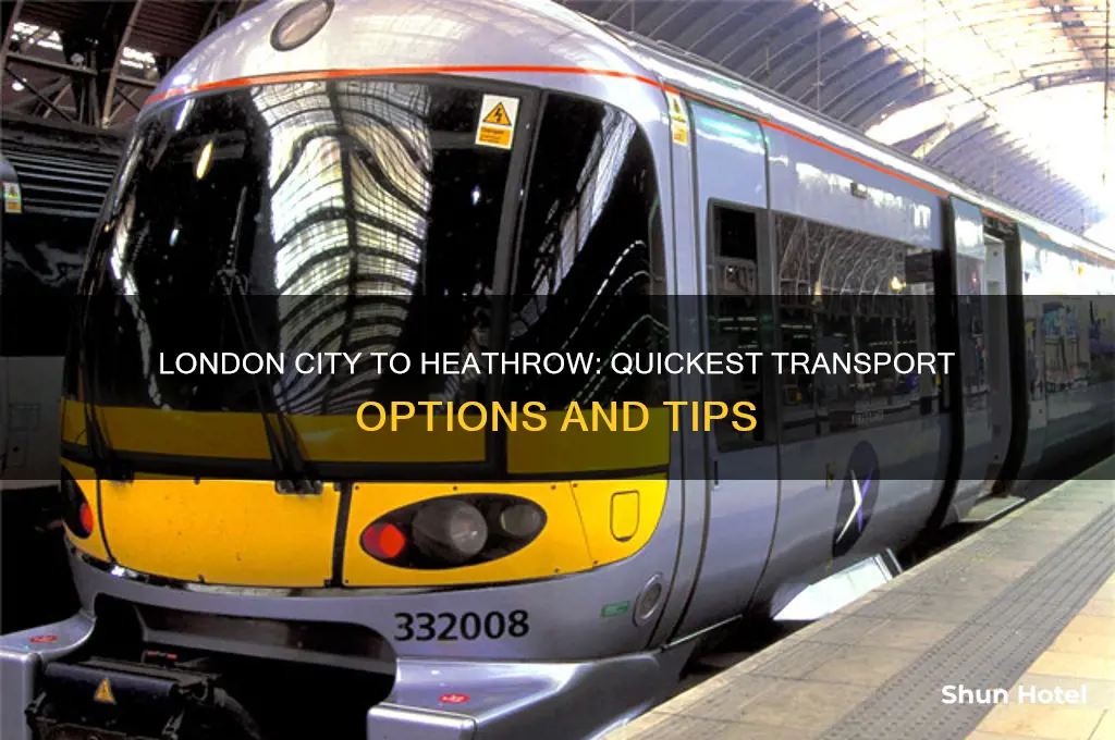 how to get from london city airport to heathrow