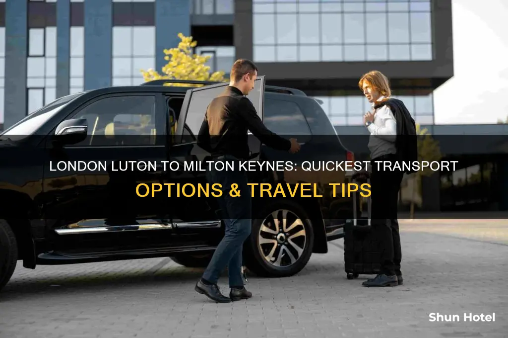 how to get from london luton airport to milton keynes