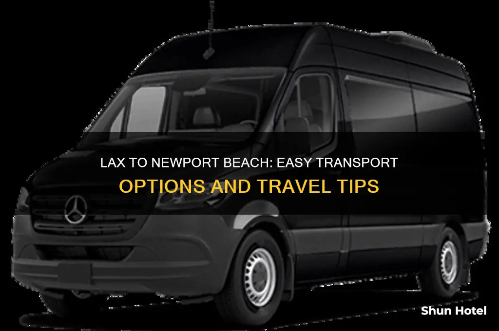 how to get from los angeles airport to newport beach