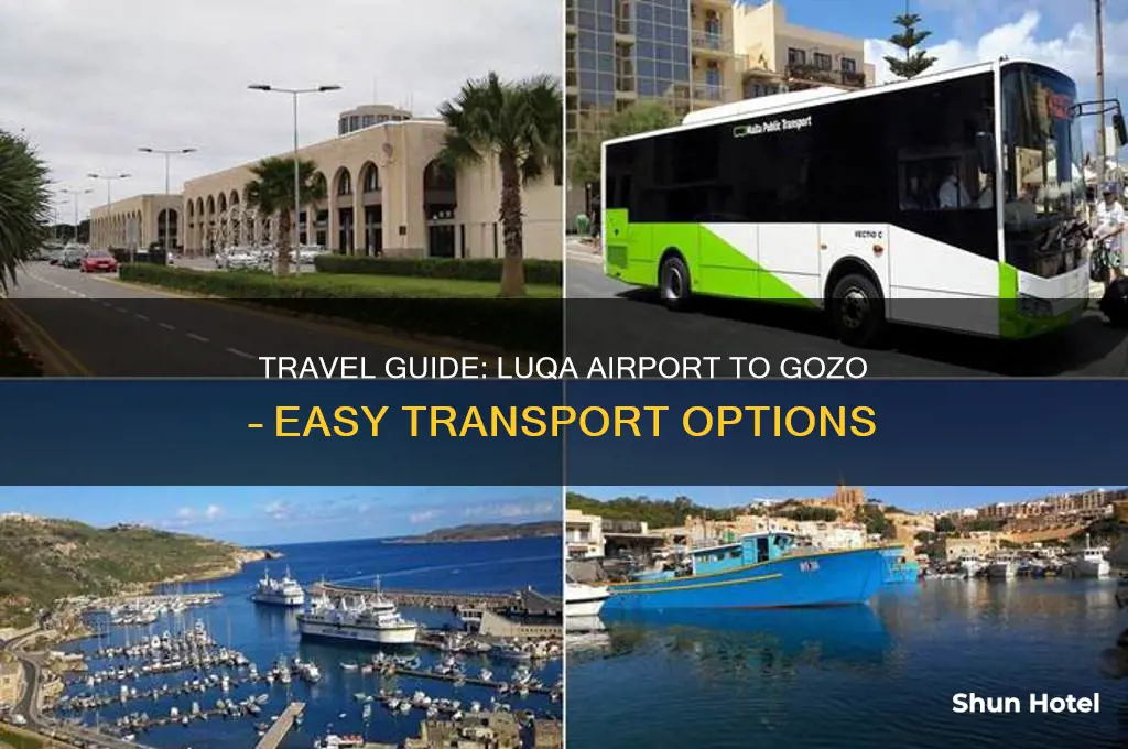 how to get from luqa airport to gozo