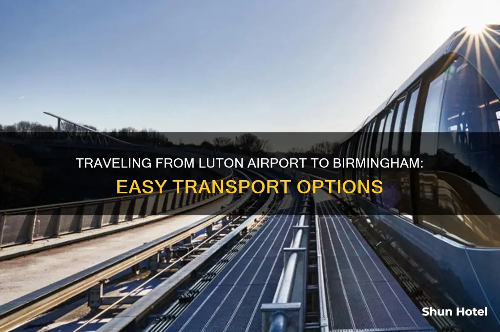 how to get from luton airport to birmingham