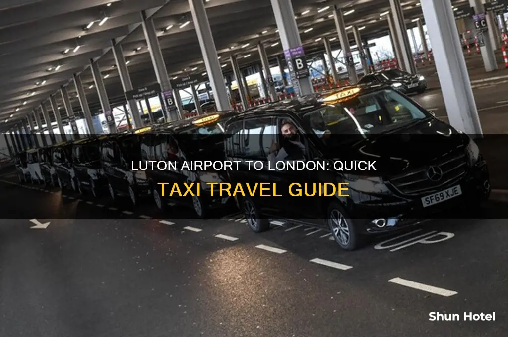 how to get from luton airport to downtown london taxi