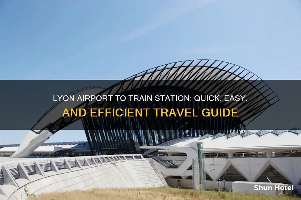 how to get from lyon airport to train station