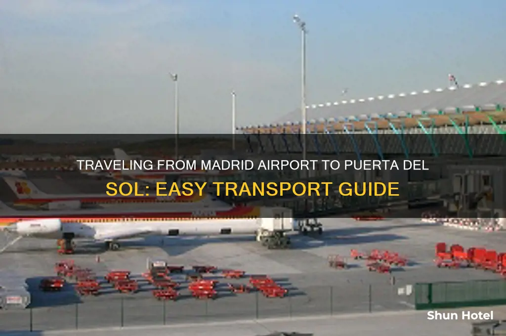 how to get from madrid airport to puerta del sol