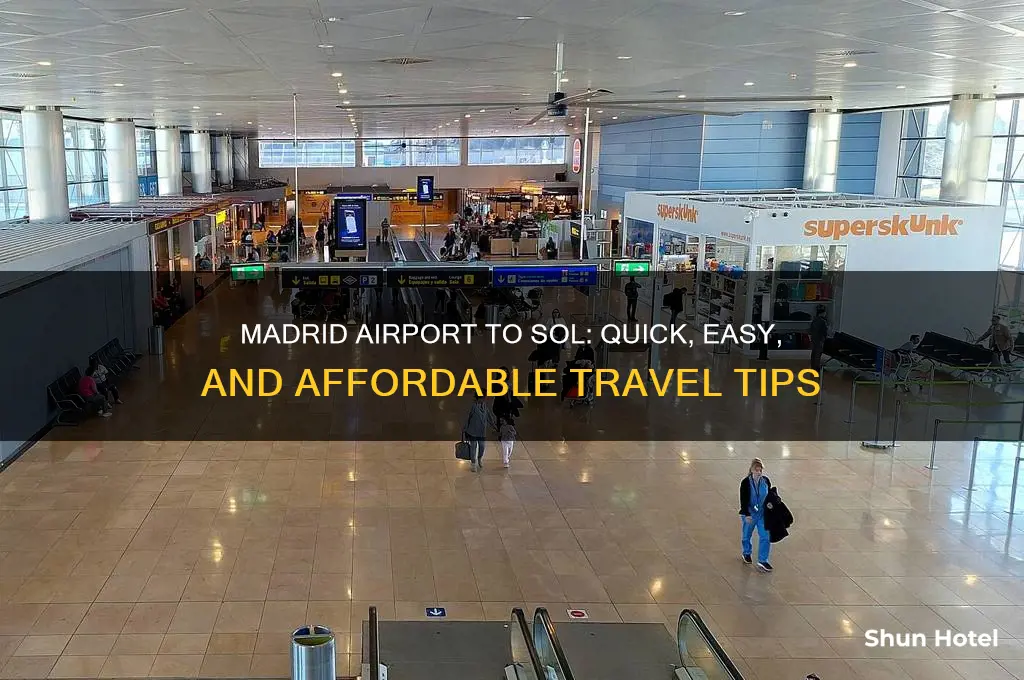 how to get from madrid airport to sol