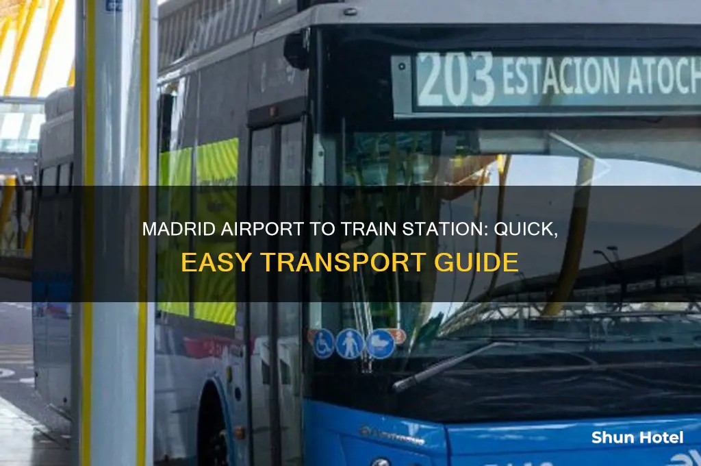 how to get from madrid airport to train station