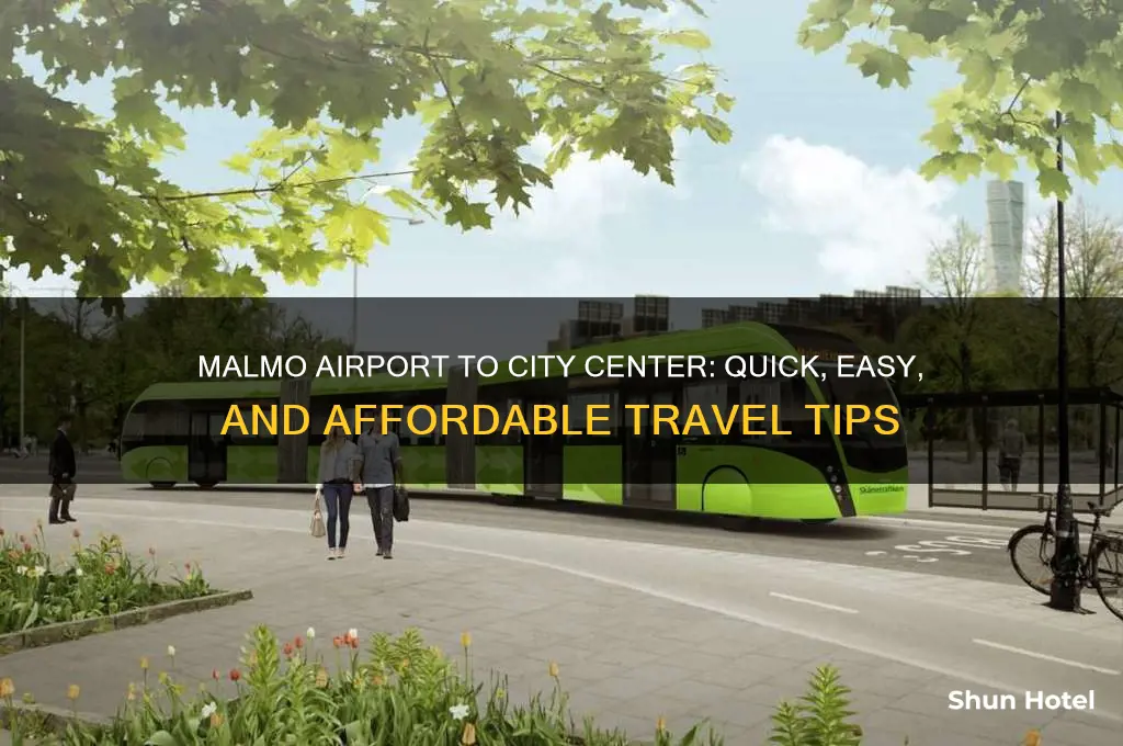 how to get from malmo airport to city center