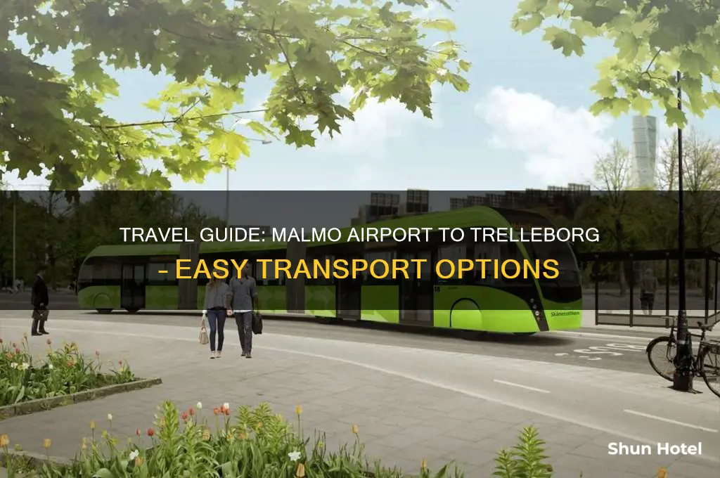 how to get from malmo airport to treleborg