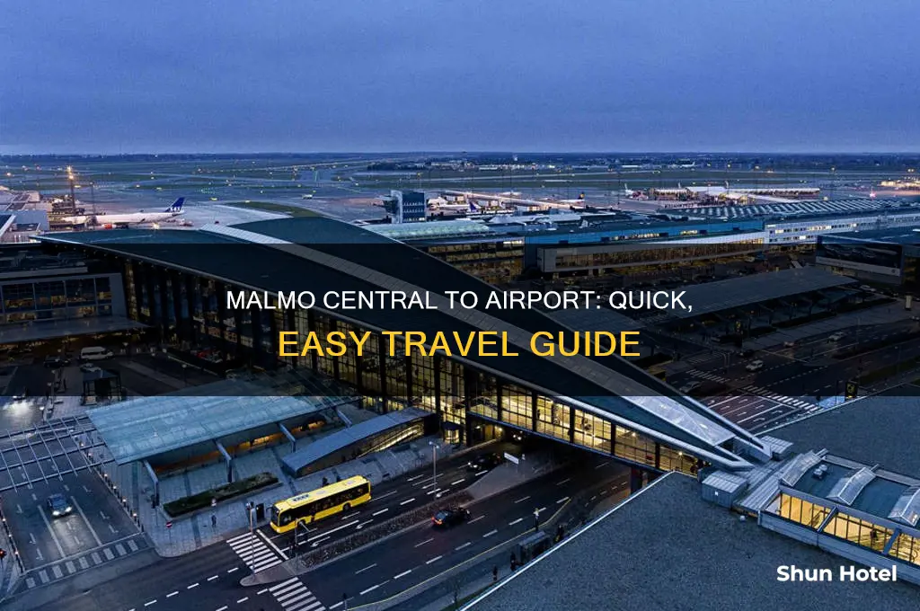 how to get from malmo central station to airport