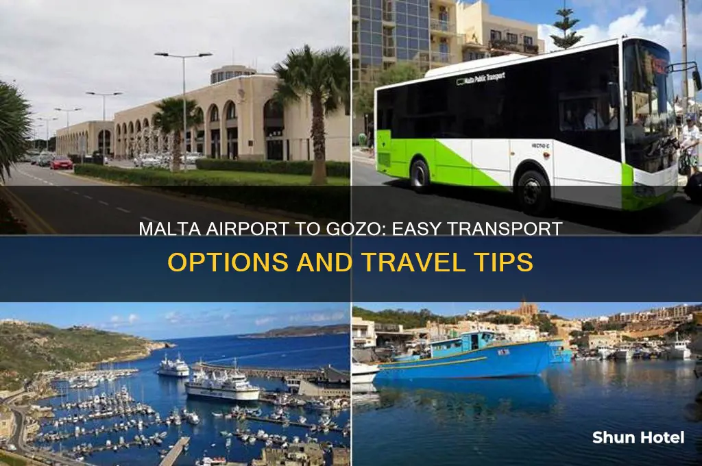 how to get from malta airport to gozo