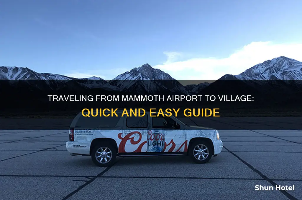 how to get from mammoth airport to vilalge