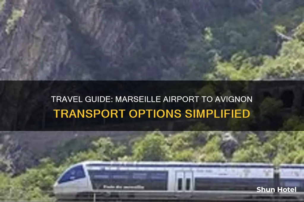 how to get from marseille airport to avignon