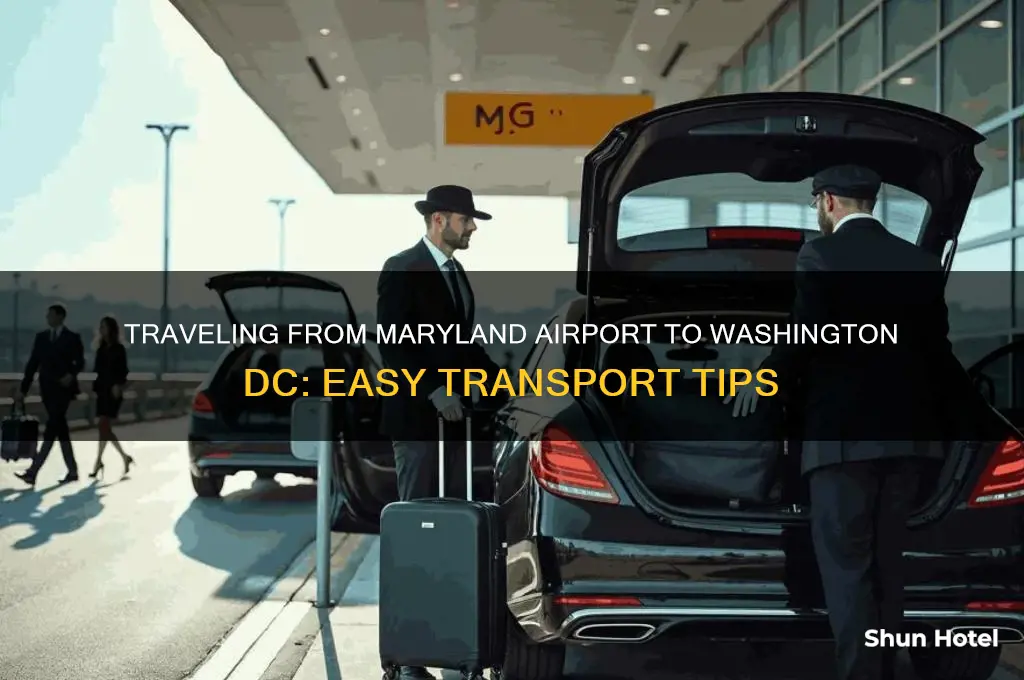how to get from maryland airport to washington dc