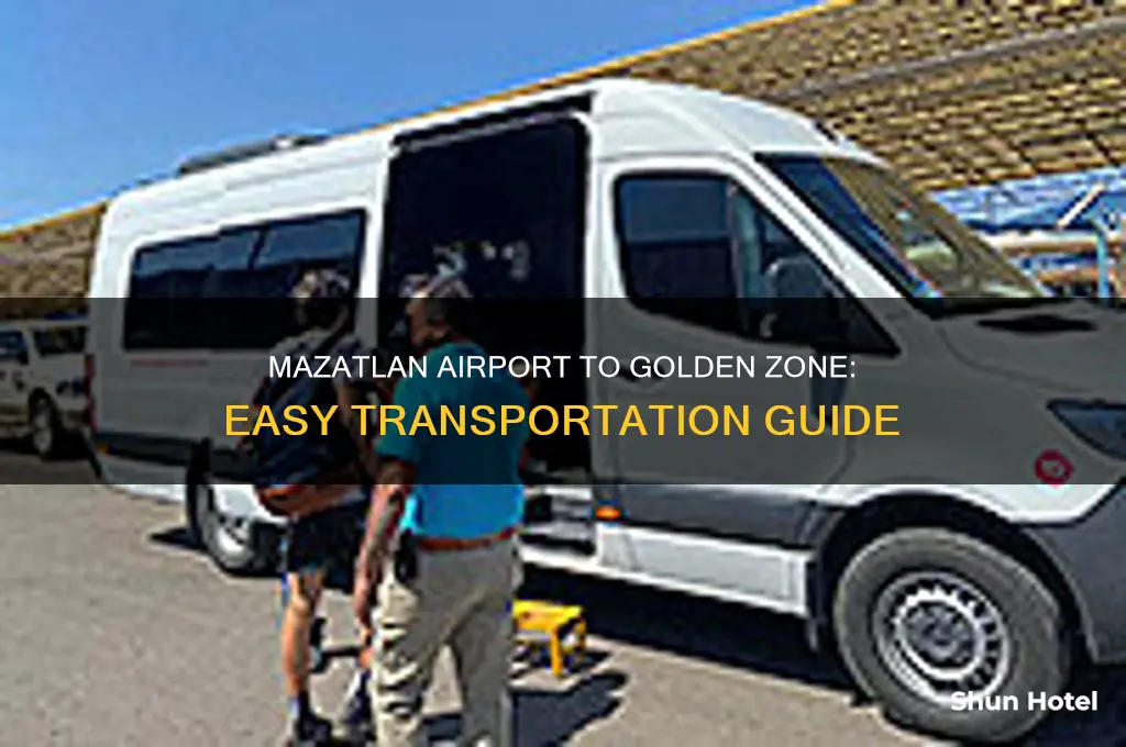 how to get from mazatlan airport to golden zone