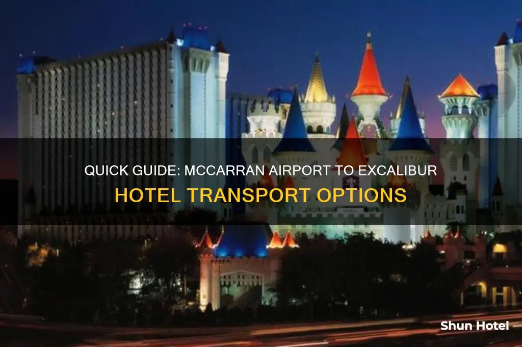 how to get from mcarran airport to excalibut