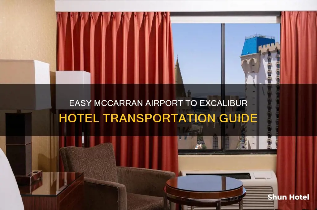 how to get from mccarran airport to excalibur hotel