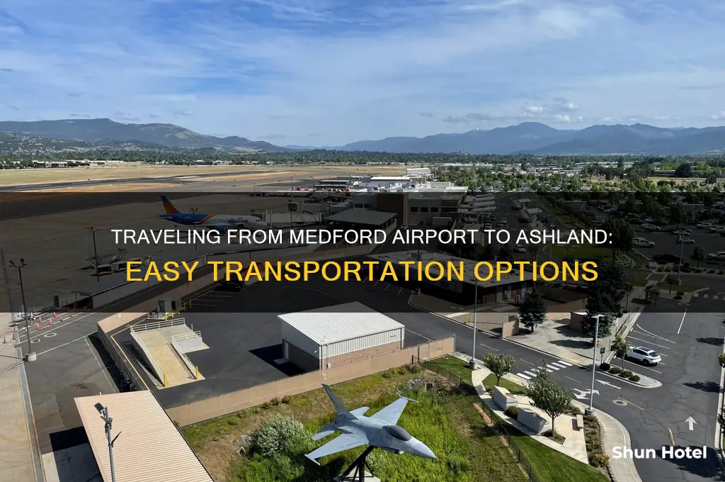 how to get from medford airport to ashland