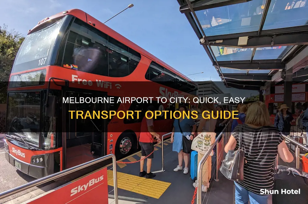 how to get from melb airport to city