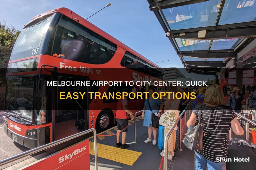 how to get from melbourne airport to city center