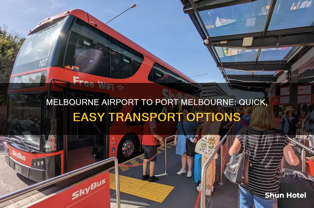 how to get from melbourne airport to port melbourne