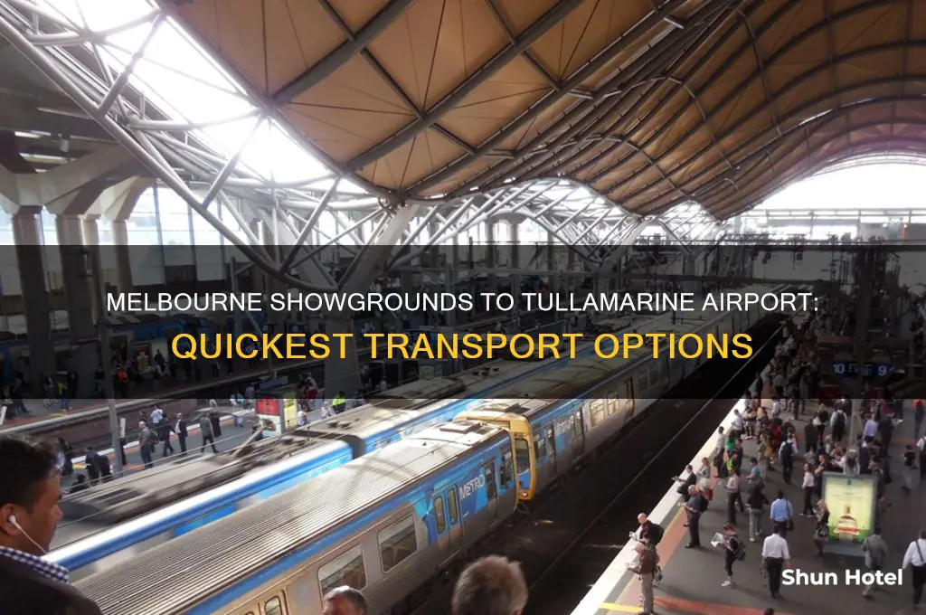 how to get from melbourne showgrounds to tullamarine airport