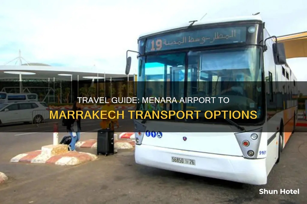 how to get from menara airport to marrakech