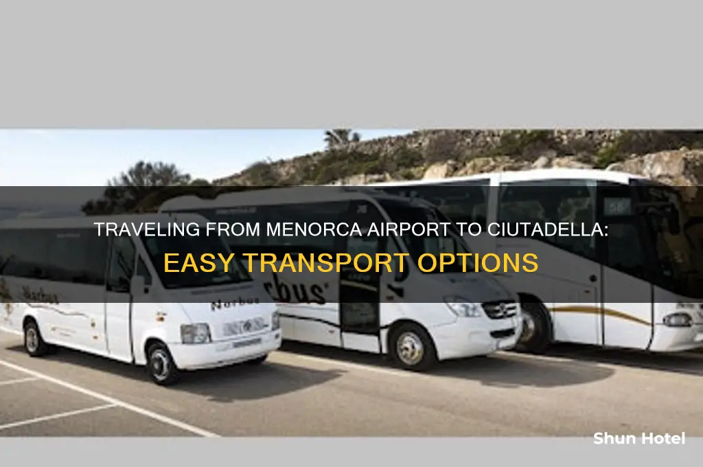 how to get from menorca airport to ciutadella
