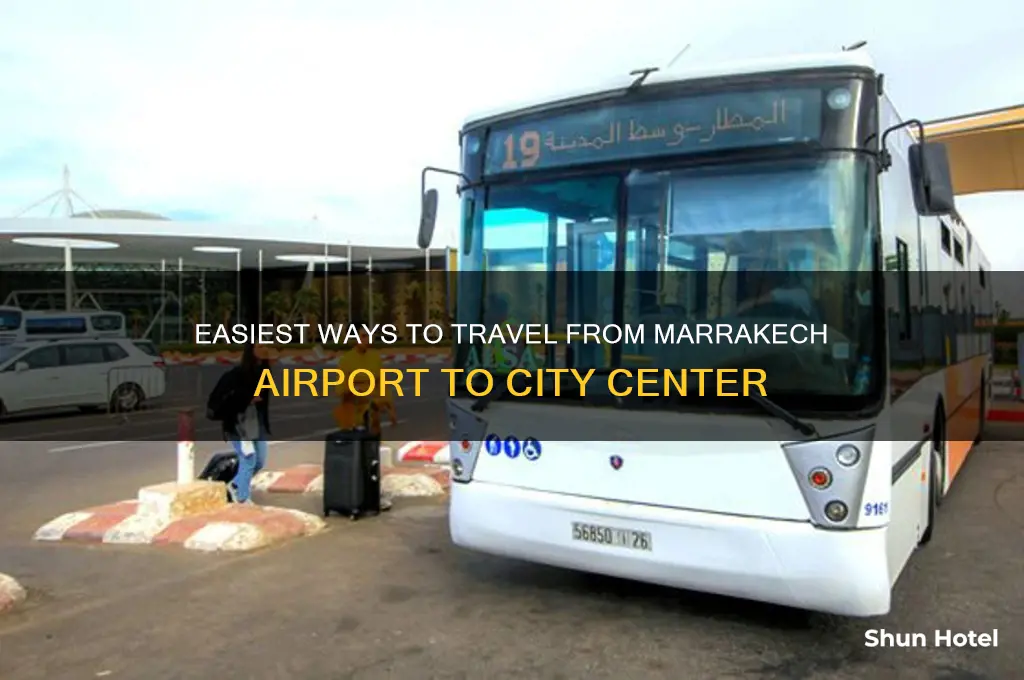 how to get from merakesh airport to city center