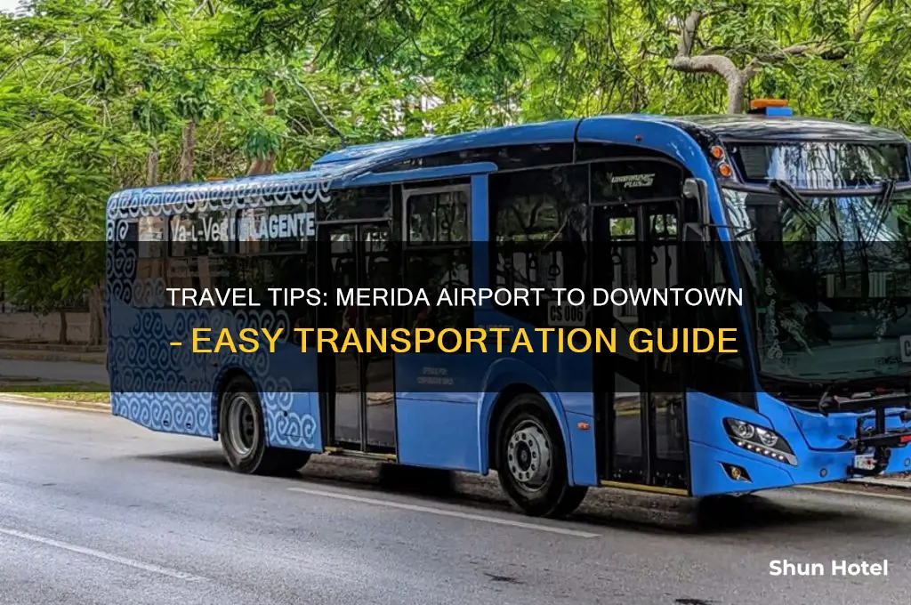 how to get from merida airport to downtown
